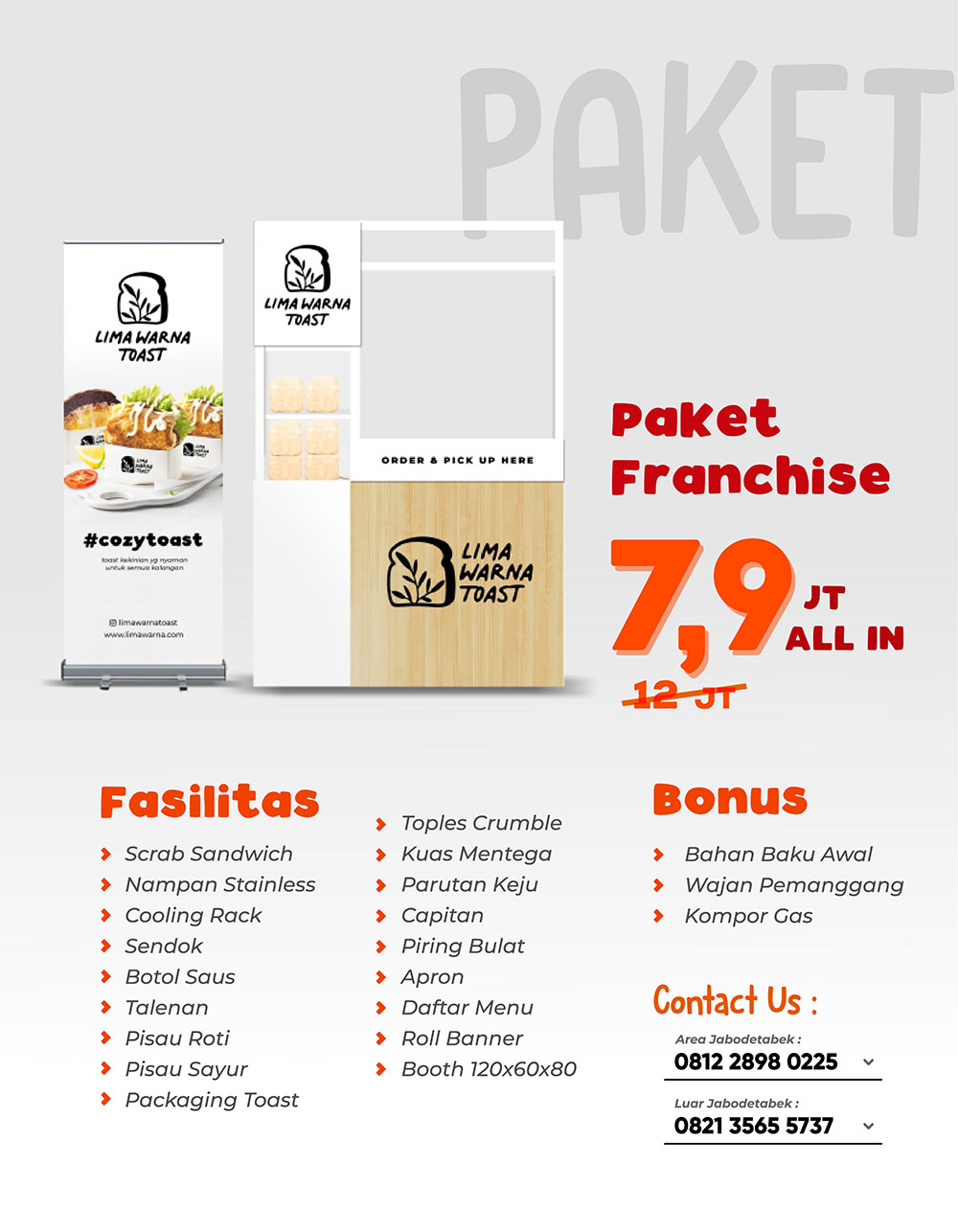 fasilitas lima warna toast